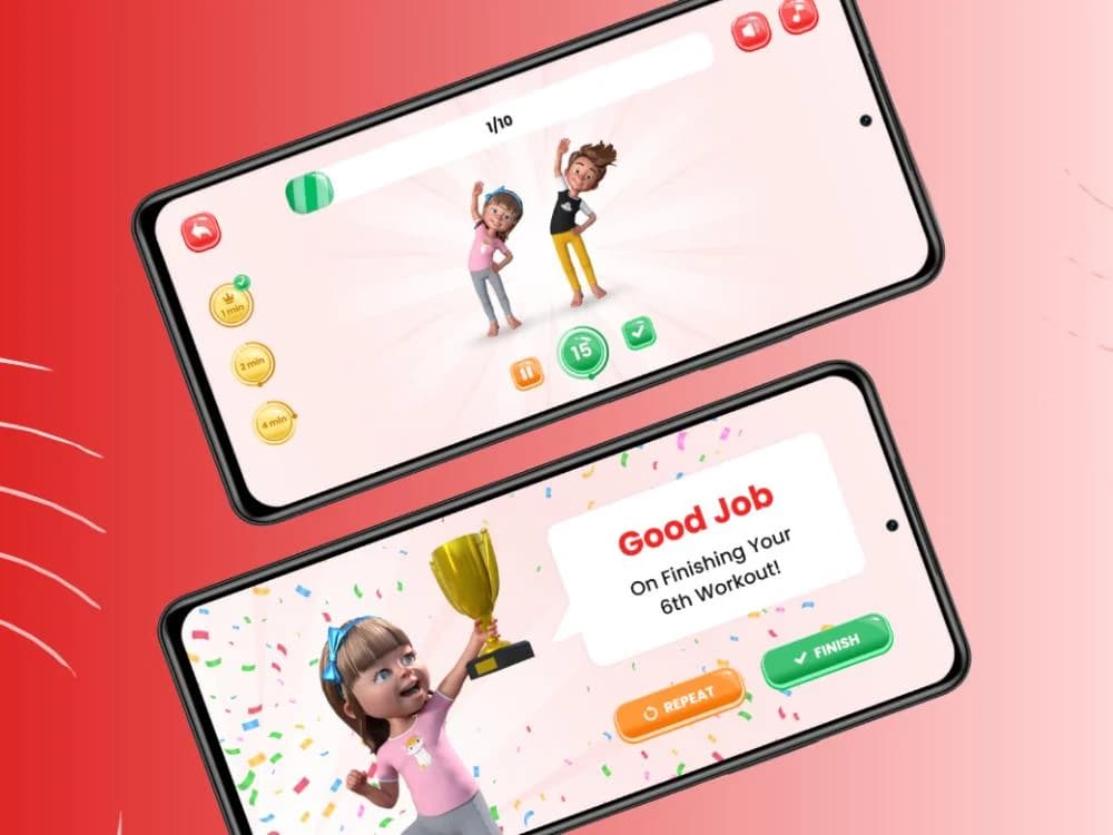 Fitness for Kids – Kids Workout Android App — portfolio cover