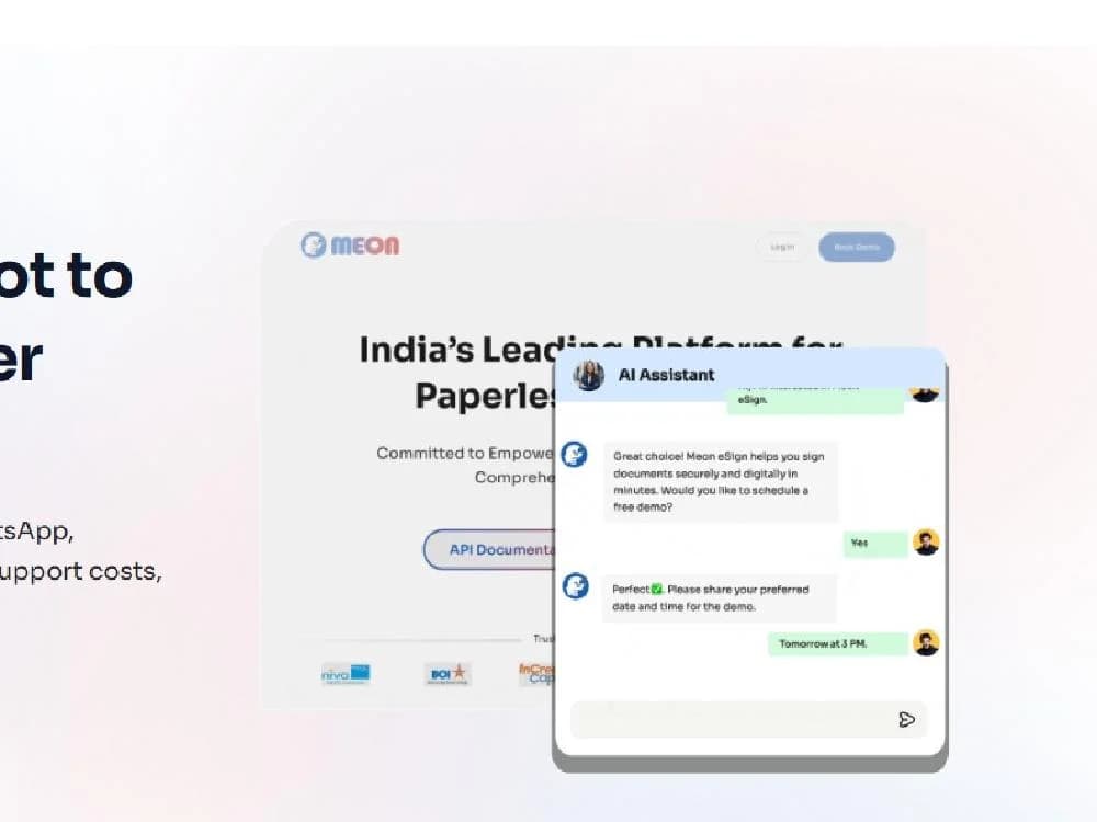 Meon Chatbot — portfolio cover