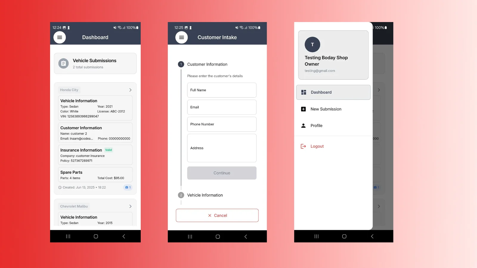 Axelra – Auto Workshop Management Mobile App — project image 1