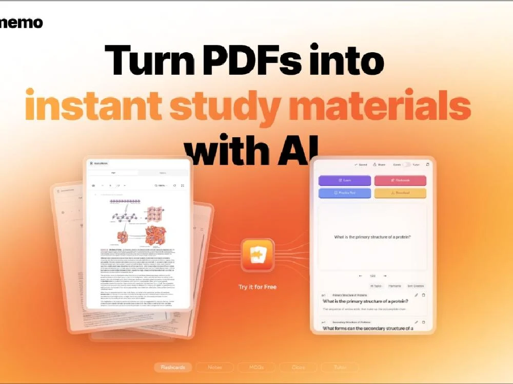Memo Cards – AI-Powered Study Tool — portfolio cover